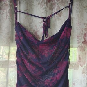 Floral Purple and Pink Dress